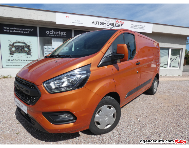 Gebrauchtwagenkauf, Günstige Gebrauchtwagen | Automobilienagentur Ford Transit Custom Fg 300 L1H1 2.0 EcoBlue 105/ 1ERE MAIN Orange Jahr 2020 Manuelle Diesel