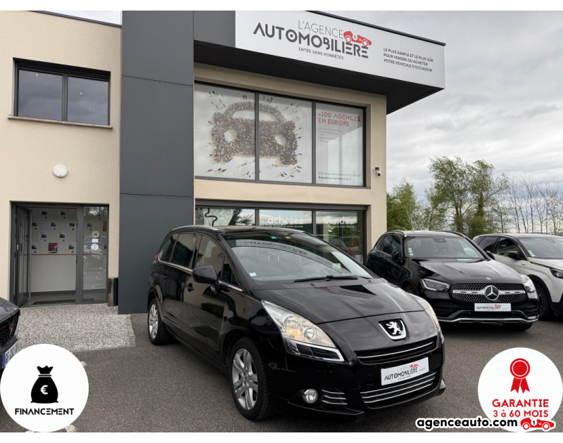 Aankoop Gebruikte Auto, Goedkope Gebruikte Auto | Agence Auto Peugeot 5008 2.0 HDi 150 CV 7 places Premium Pack Noir Jaar 2011 Manuelle Diesel