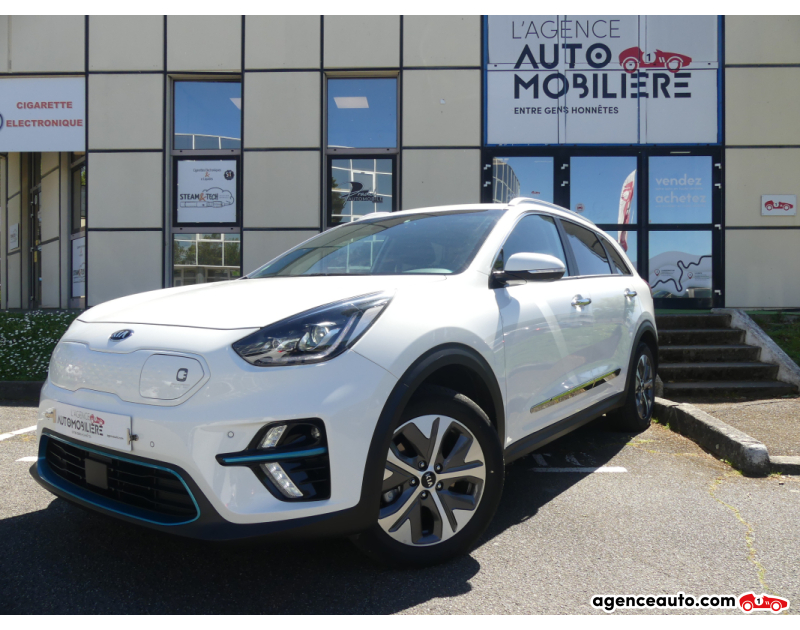 Aankoop Gebruikte Auto, Goedkope Gebruikte Auto | Agence Auto Kia E-niro DESIGN 64 kWh 204 Blanc Jaar 2021 Automatique Électrique