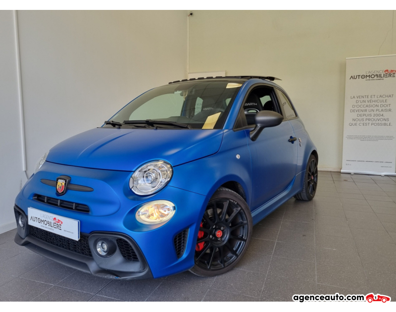 Achat voiture occasion, Auto occasion pas cher | Agence Auto Abarth 500 1.4 Turbo T-Jet 180ch 595 Competizione Bleu Année 2021 Manuelle Essence