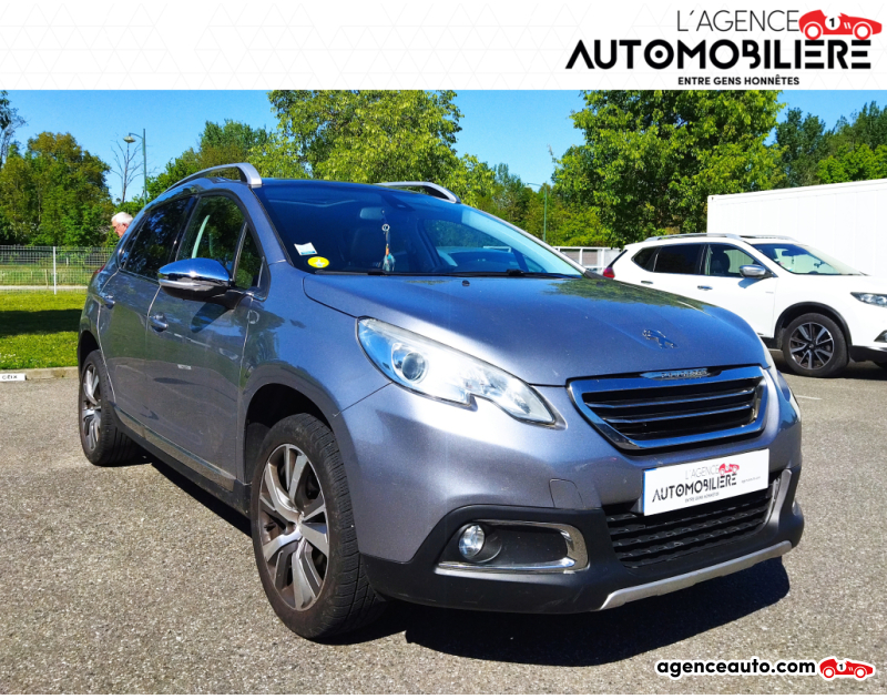 Aankoop Gebruikte Auto, Goedkope Gebruikte Auto | Agence Auto Peugeot 2008 1.6 e-HDi S&S 115 cv BVM6 FELINE CUIVRE TOIT PANORAMIQUE Gris Jaar 2014 Manuelle Diesel
