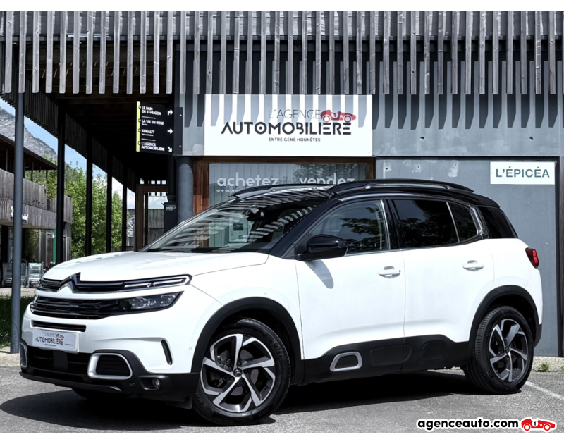 Achat voiture occasion, Auto occasion pas cher | Agence Auto Citroen C5 Aircross 2.0 BlueHDi 180ch Shine EAT8 Blanc Année 2020 Automatique Diesel