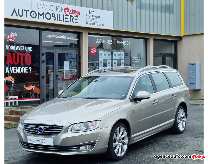 Achat voiture occasion, Auto occasion pas cher | Agence Auto Volvo V70 D4 2.0D 181 CH SUMMUM Beige Année 2015 Automatique Diesel