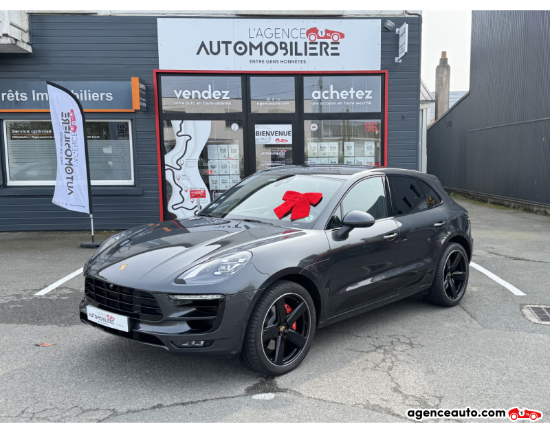 Achat voiture occasion, Auto occasion pas cher | Agence Auto Porsche Macan Turbo 3.6 400Ch PDK7 ( PASM / PSE ) Gris Année 2017 Automatique Essence