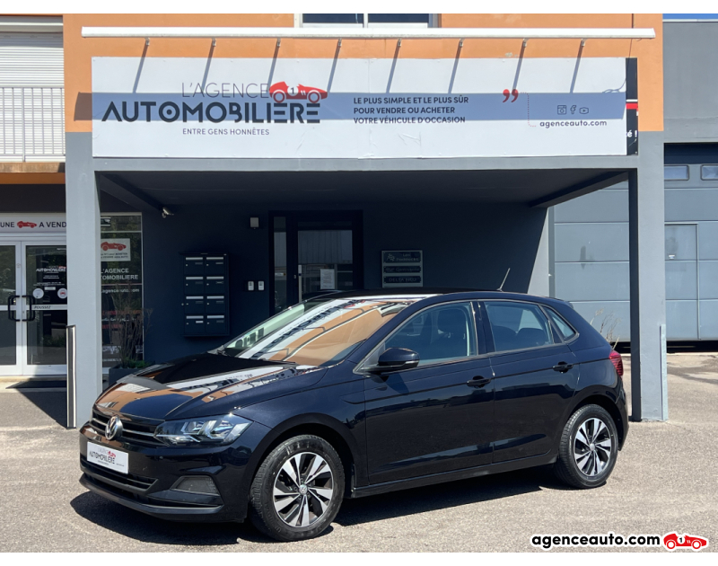 Achat voiture occasion, Auto occasion pas cher | Agence Auto Volkswagen Polo VI 1.0 TSI  DSG7 95 CV Confortline Radar AR - CarPlay Révisé 4 pneus neufs Noir Année 2018 Automatique Essence