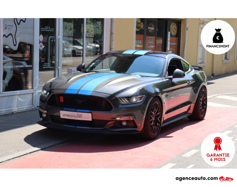 Gebrauchtwagenkauf, Günstige Gebrauchtwagen | Automobilienagentur Ford Mustang Fastback 5.0 V8 418 GT BVM (CG FR, AUCUN MALUS) Gris Jahr 2017 Manuelle Essence