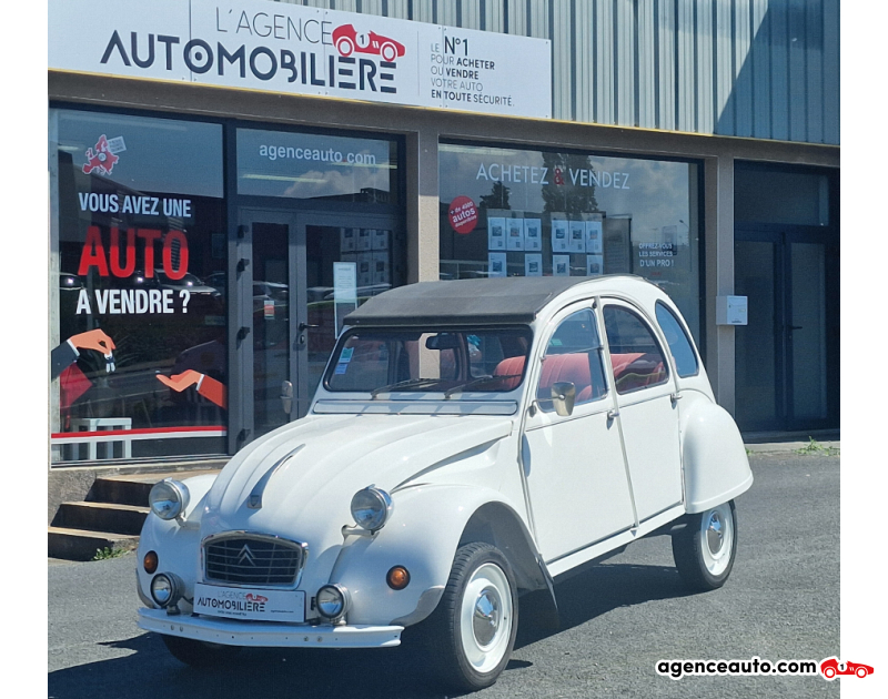 Achat voiture occasion, Auto occasion pas cher | Agence Auto Citroen 2CV 2CV Blanc Année 1985 Manuelle Essence