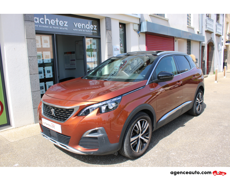 Compra de Carros Usados, Carros Usados Baratos | Auto Immo Peugeot 3008 GENERATION-II 1.6 - 180 GT LINE EAT BVA START-STOP ( Toit ouvrant, Entretien Peugeot ... ) Marron Ano 2019 Automatique Essence