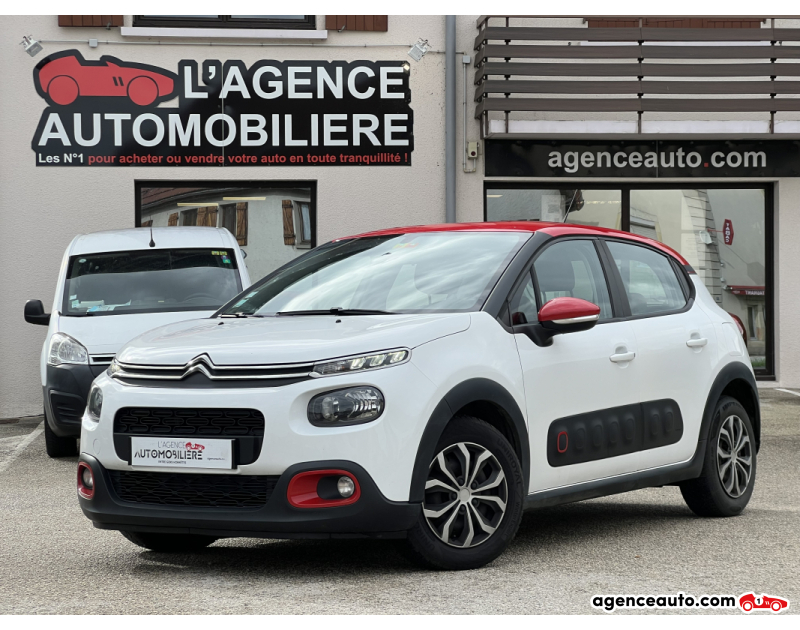 Compra de Coches Usados, Coches Usados Baratos %'|'% Agence Auto Citroen C3 1.5 Bluehdi 100ch BVM Blanc Año 2018 Manuelle Diesel