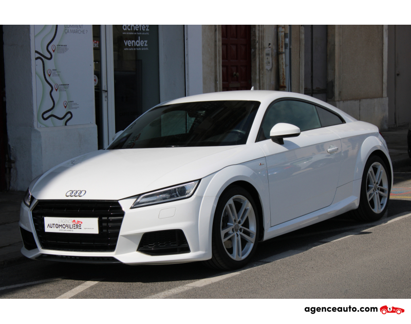 Achat voiture occasion, Auto occasion pas cher | Agence Auto Audi TT COUPE 1.8 TFSI 180 S-LINE (Entretien Complet Audi, Radar de recul, Gps..) Blanc Année 2016 Manuelle Essence
