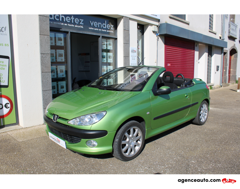 Compra de Carros Usados, Carros Usados Baratos | Auto Immo Peugeot 206 CC 2.0 135 ( Distribution changée, Climatisation...) Vert Ano 2002 Manuelle Essence