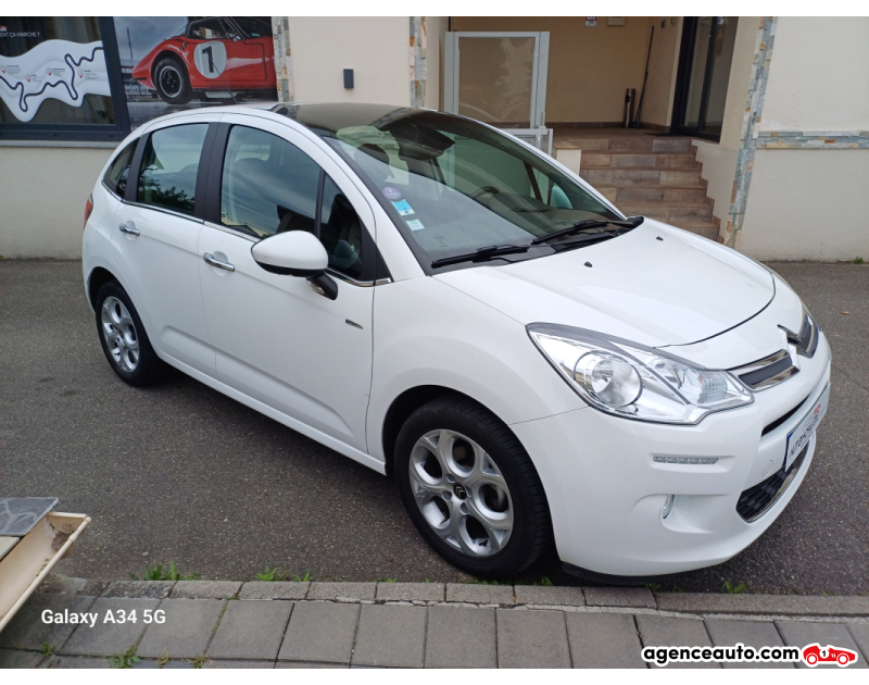Compra de Coches Usados, Coches Usados Baratos %'|'% Agence Auto Citroen C3 VTi 82 Pure Tech Finition Exclusive Blanc Año 2013 Manuelle Essence