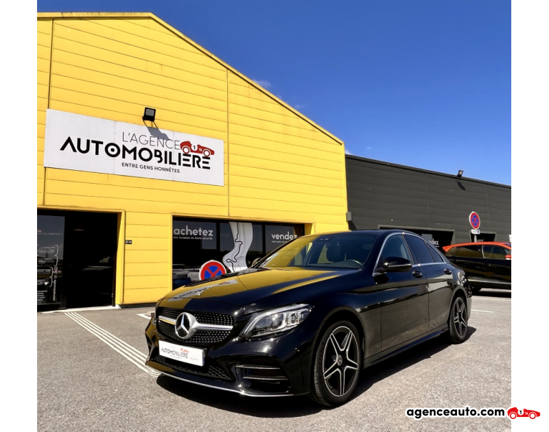 Achat voiture occasion, Auto occasion pas cher | Agence Auto Mercedes Classe C Classe C200 AMG Line 160ch – 2021 – Noir Intense Noir Année 2021 Automatique Diesel