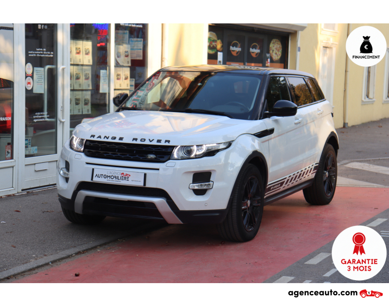 Aankoop Gebruikte Auto, Goedkope Gebruikte Auto | Agence Auto Land Rover Range Rover Evoque eD4 2.2 150 Pure Pack Tech 4x2 BVM (Origine FR, Meridian, Sièges élec à mémoire) Blanc Jaar 2015 Manuelle Diesel