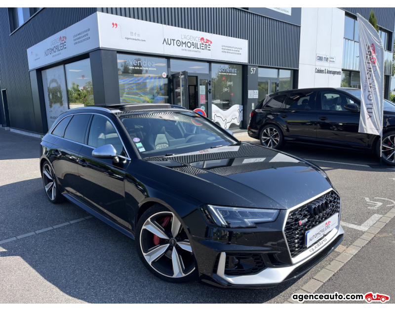 Achat voiture occasion, Auto occasion pas cher | Agence Auto Audi RS4 AVANT QUATTRO 2.9 TFSI V6 450CV TIPTRONIC 8 - GARANTIE 12 MOIS Noir Année 2018 Automatique Essence
