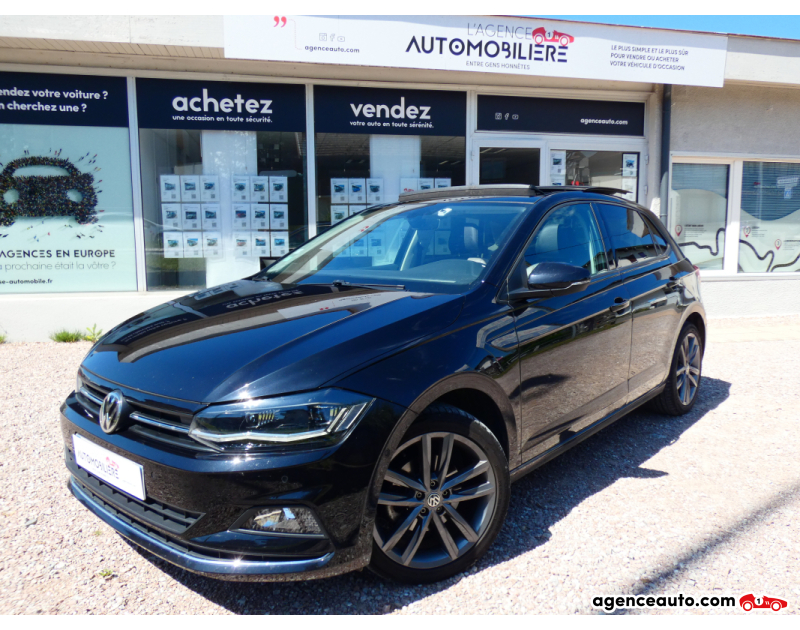 Achat voiture occasion, Auto occasion pas cher | Agence Auto Volkswagen Polo 1.6 TDI 95ch Carat Exclusive DSG7 Noir Année 2019 Automatique Diesel