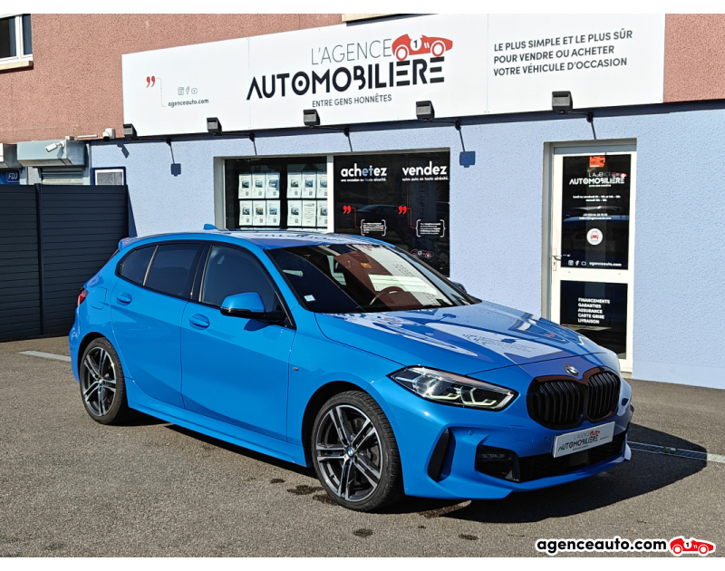 Achat voiture occasion, Auto occasion pas cher | Agence Auto Bmw Série 1 120d 190 ch BVA8 M Sport Bleu Année 2020 Automatique Diesel