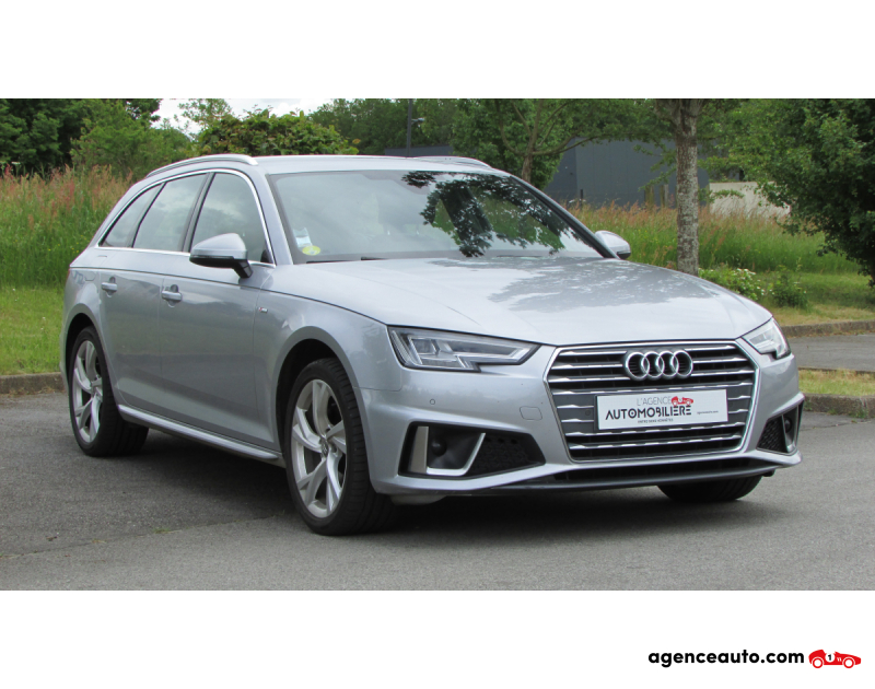 Compra de Coches Usados, Coches Usados Baratos %'|'% Agence Auto Audi A4 Avant 35 TDI 150CH S-TRONIC 7 S LINE Argent Año 2019 Automatique Diesel