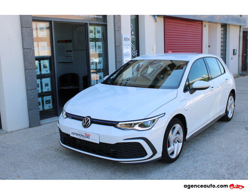 Achat voiture occasion, Auto occasion pas cher | Agence Auto Volkswagen Golf GTE - 1.4 Hybrid Rechargeable OPF 245 DSG6 ( Entretien Volkswagen, Carplay, Caméra de recul ... ) Blanc Année 2021 Automatique Hybride