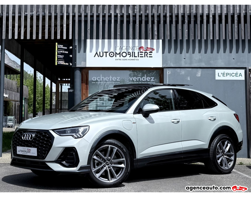 Achat voiture occasion, Auto occasion pas cher | Agence Auto Audi Q3 Sportback 45 TFSIe 245ch S line S tronic / Toit ouvrant Gris Année 2024 Automatique Hybride rechargeable