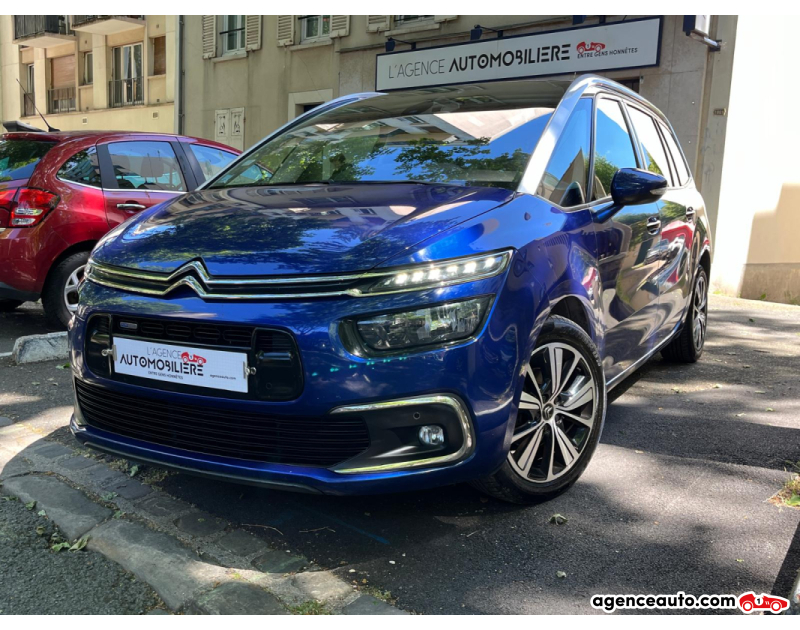 Gebrauchtwagenkauf, Günstige Gebrauchtwagen | Automobilienagentur Citroen Grand C4 Picasso 1.2 130 CV S&S EAT6 SHINE 7 PLACES *DISTRIBUTION A JOUR* Bleu Jahr 2016 Automatique Essence