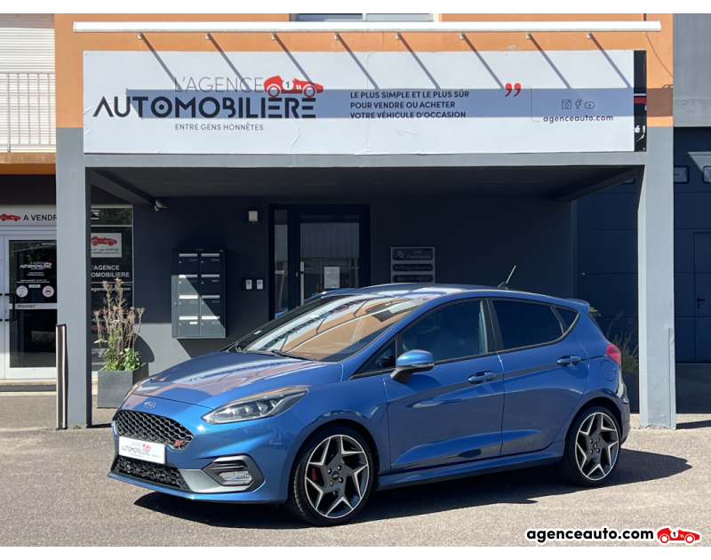 Achat voiture occasion, Auto occasion pas cher | Agence Auto Ford Fiesta 1.5 ST 200 CV ST Plus Pack Performance Recaro-Caméra-BO-CarPlay Bleu Année 2019 Manuelle Essence