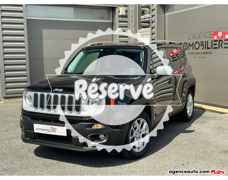 Compra de Coches Usados, Coches Usados Baratos %'|'% Agence Auto Jeep Renegade 1.4 MULTIAIR S&S 140 LIMITED Noir Año 2016 Manuelle Essence