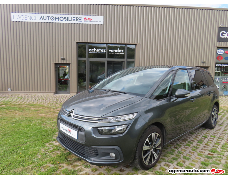 Achat voiture occasion, Auto occasion pas cher | Agence Auto Citroen Grand C4 Picasso 1.6 Hdi Feel 120Cv Gris Année 2017 Automatique Diesel