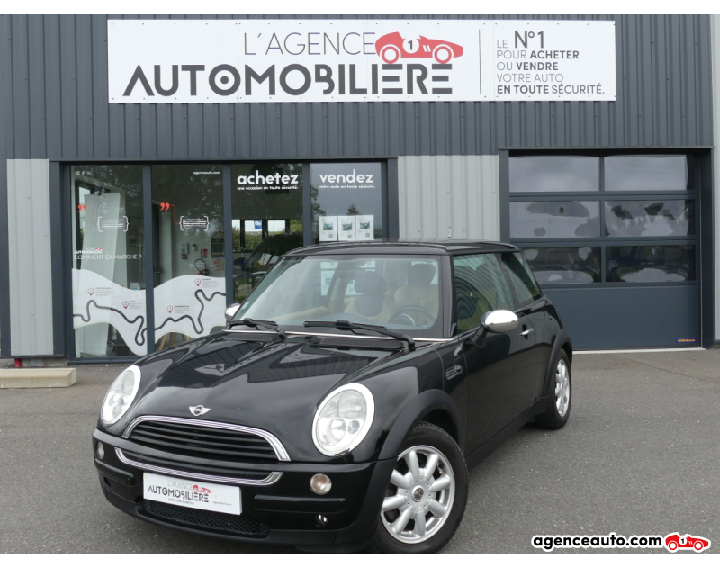Aankoop Gebruikte Auto, Goedkope Gebruikte Auto | Agence Auto Mini Mini 90 CV ONE + CUIR +TOIT OUVRANT Noir Jaar 2001 Manuelle Essence