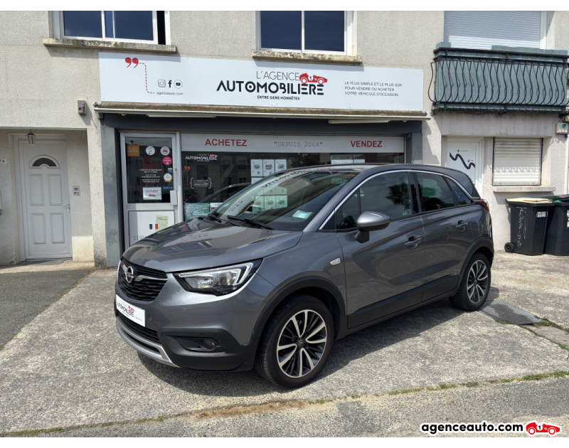 Achat voiture occasion, Auto occasion pas cher | Agence Auto Opel Crossland x 1.2 Ecotec Turbo 110 cv Innovation - Suivi Opel Gris Année 2018 Manuelle Essence