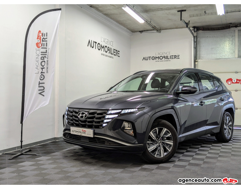 Achat voiture occasion, Auto occasion pas cher | Agence Auto Hyundai Tucson IV 1.6 T-GDI 230 HYBRID BUSINESS BVA6 Gris Année 2021 Automatique Hybride
