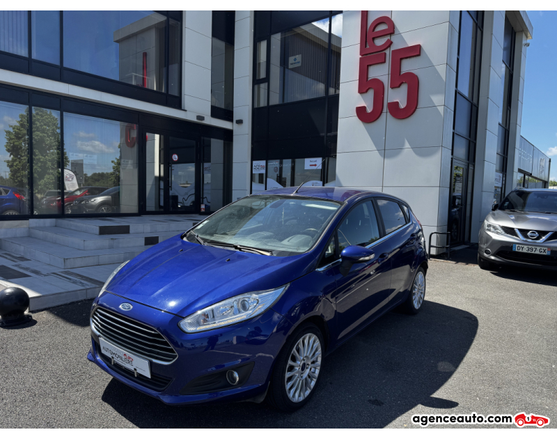 Achat voiture occasion, Auto occasion pas cher | Agence Auto Ford Fiesta 1.0 ECOBOOST 125 S&S TITANIUM 5P Bleu Année 2015 Manuelle Essence