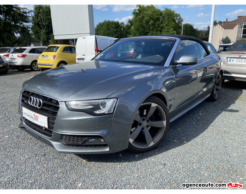 Aankoop Gebruikte Auto, Goedkope Gebruikte Auto | Agence Auto Audi A5 Cabriolet 2.0 TDI 190 S-LINE QUATTRO Gris Jaar 2015 Manuelle Diesel