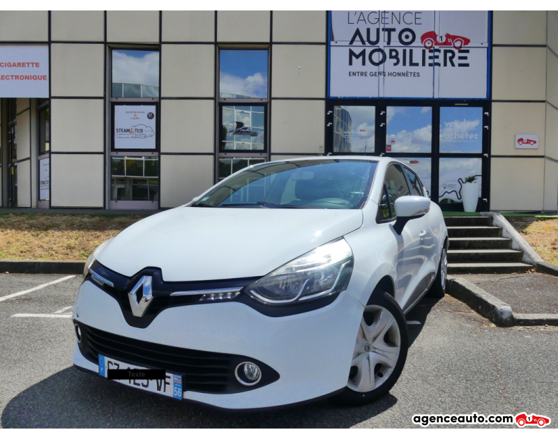 Achat voiture occasion, Auto occasion pas cher | Agence Auto Renault Clio IV 0.9 TCE 90 ENERGY ZEN Blanc Année 2013 Manuelle Essence