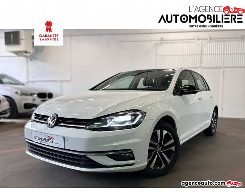 Achat voiture occasion, Auto occasion pas cher | Agence Auto Volkswagen Golf VII 1.5 IQ.DRIVE 150 Blanc Année 2020 Automatique Essence