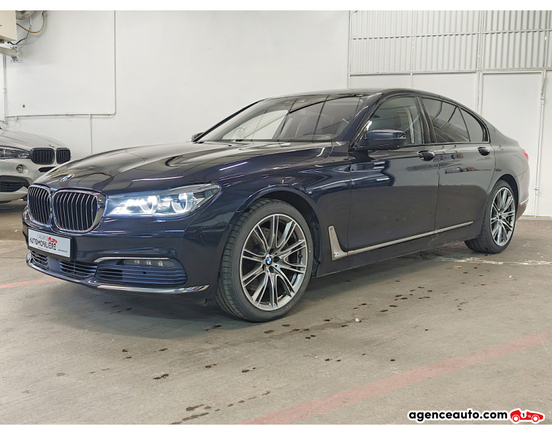 Achat voiture occasion, Auto occasion pas cher | Agence Auto Bmw Série 7 750i individual avec multimédia arrière Bleu Année 2016 Automatique Essence