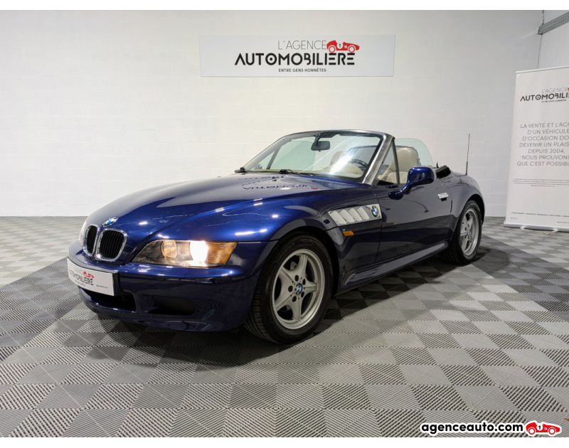 Aankoop Gebruikte Auto, Goedkope Gebruikte Auto | Agence Auto Bmw Z3 Roadster 1,9 140 roadster + Hardtop Bleu Jaar 1998 Manuelle Essence