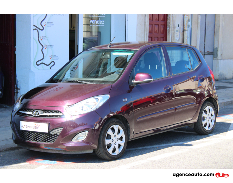Achat voiture occasion, Auto occasion pas cher | Agence Auto Hyundai I10 1.2 85 INTUITIVE STYLE ( Moteur à chaîne, Clim ... ) Violet Année 2013 Manuelle Essence