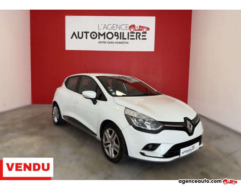 Compra de Coches Usados, Coches Usados Baratos %'|'% Agence Auto Renault Clio IV 0.9 TCE 90 BUSINESS BVM5 + CARPLAY Blanc Año 2019 Manuelle Essence