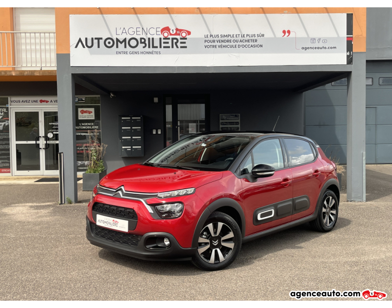 Achat voiture occasion, Auto occasion pas cher | Agence Auto Citroen C3 1.2 PureTech 83cv Max - 1ère main/Apple CarPlay/Radar AR/Régulateur Rouge Année 2024 Manuelle Essence
