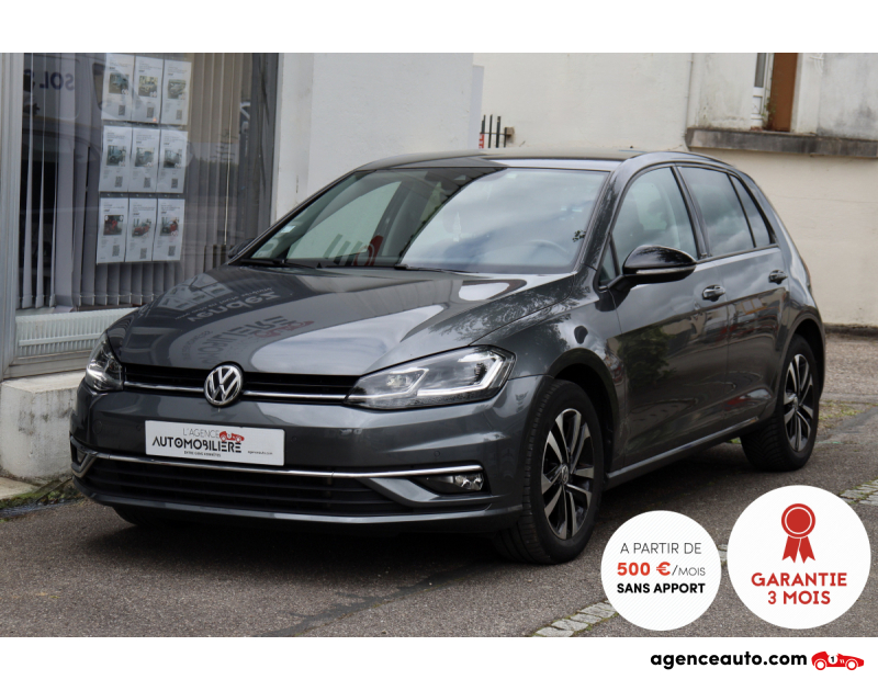 Gebrauchtwagenkauf, Günstige Gebrauchtwagen | Automobilienagentur Volkswagen Golf VII Facelift 1.5 TSI 150 IQ Drive DSG7 (Lane Assist, Caméra, CarPlay...) Gris Jahr 2019 Automatique Essence
