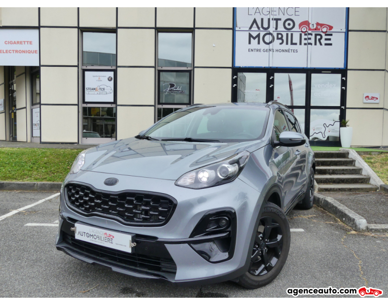 Achat voiture occasion, Auto occasion pas cher | Agence Auto Kia Sportage 1.6 CRDI 136 DCT7 MHEV BLACK EDITION Gris Année 2021 Automatique Diesel