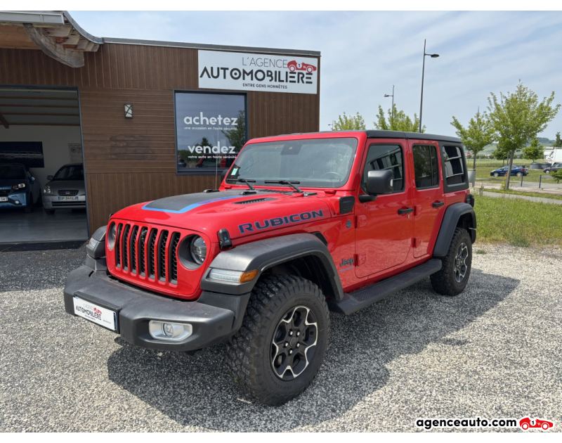 Compra de Coches Usados, Coches Usados Baratos %'|'% Agence Auto Jeep Wrangler RUBICON JL UNLIMITED 4xe 2.0 380 4WD Boîte auto Rouge Año 2022 Automatique Hybride