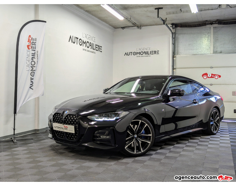 Achat voiture occasion, Auto occasion pas cher | Agence Auto Bmw Série 4 Coupé (G22) 420D 190 M SPORT BVA8 Noir Année 2021 Automatique Diesel