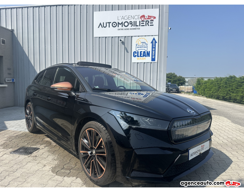Gebrauchtwagenkauf, Günstige Gebrauchtwagen | Automobilienagentur Skoda Enyaq 80 X   265cv 4X4 FOUNDERS EDITION Noir Jahr 2022 Automatique Électrique