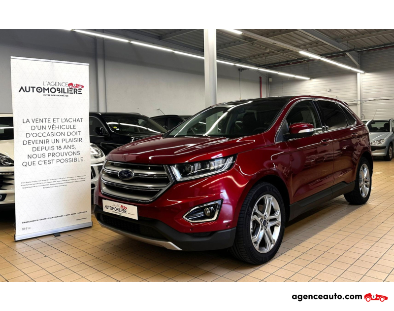 Compra de Coches Usados, Coches Usados Baratos %'|'% Agence Auto Ford Edge 2.0 TDCI 210 AWD TITANIUM POWERSHIFT Bordeaux Año 2017 Automatique Diesel