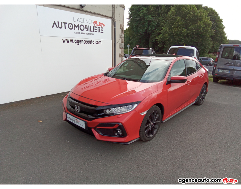 Achat voiture occasion, Auto occasion pas cher | Agence Auto Honda Civic 1.5 I-VTEC 182 SPORT PLUS Rouge Année 2021 Manuelle Essence