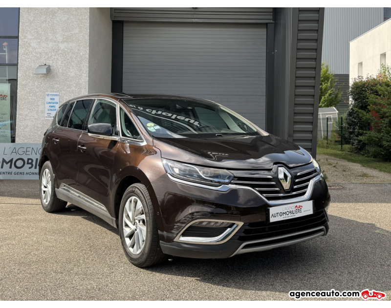Achat voiture occasion, Auto occasion pas cher | Agence Auto Renault Espace 1.6 dci 160 Energy Twin Turbo Zen Marron Année 2015 Automatique Diesel