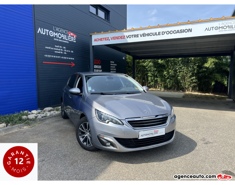 Achat voiture occasion, Auto occasion pas cher | Agence Auto Peugeot 308 1.2 Puretech 130 Allure BVA6 Argent Année 2016 Automatique Essence