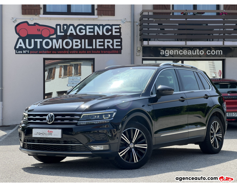 Achat voiture occasion, Auto occasion pas cher | Agence Auto Volkswagen Tiguan 2.0 tdi 150 CARAT EXCLUSIVE DSG7 Noir Année 2019 Automatique Diesel